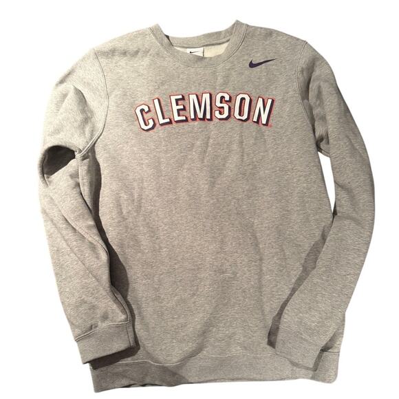 Nike Other - Nike Clemson Crewneck Sweatshirt Mens Small Gray NCAA College Pullover